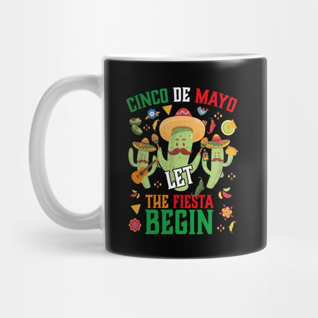 Cinco De Mayo Cactus Let The Fiesta Begin by jodotodesign